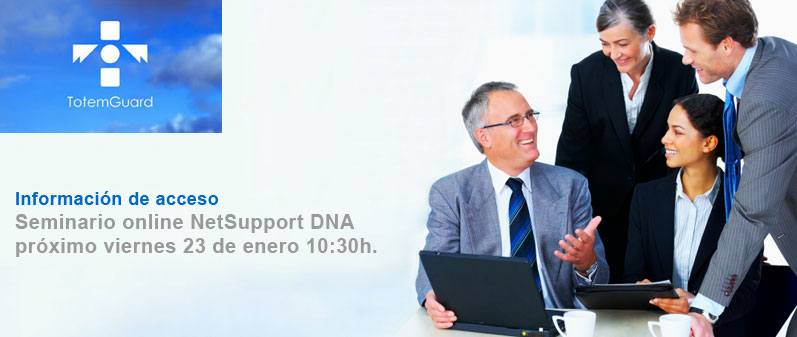 Información acceso Seminario online NetSupport DNA