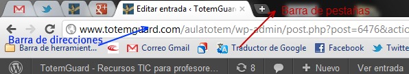 Nombre de barras en Chrome