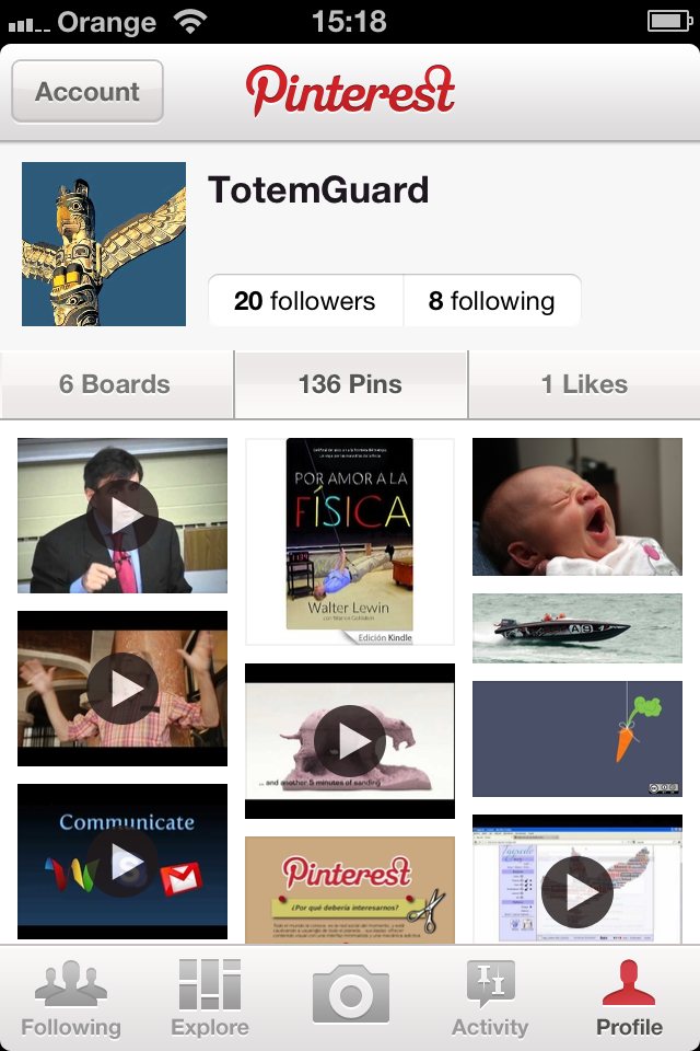 Pinterest en iPhone TotemGuard