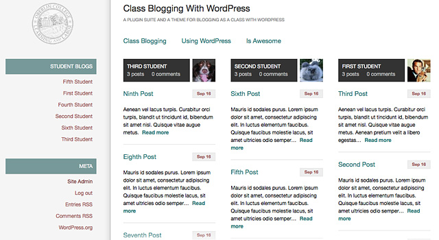 Classblogs - plugin wordpress para profesores