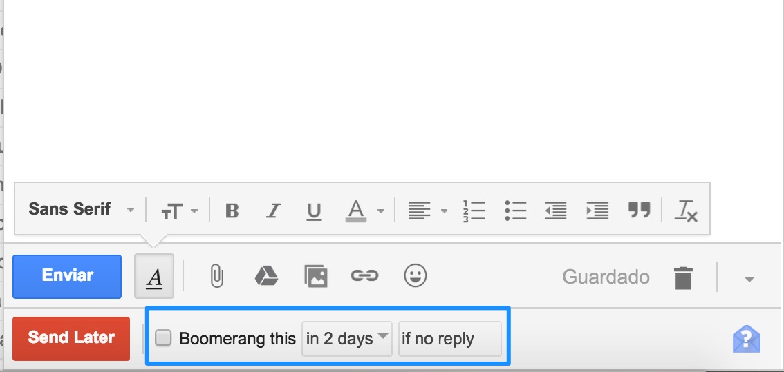 boomerang para gmail
