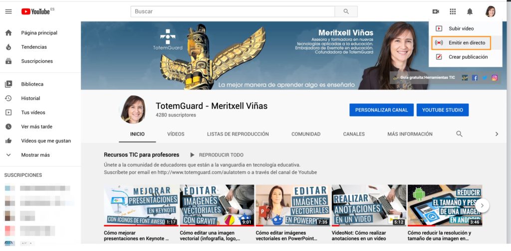 Youtube-live-emision-directo