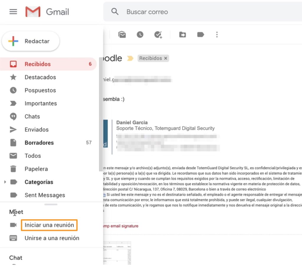 Gmail-google-meet-integracion
