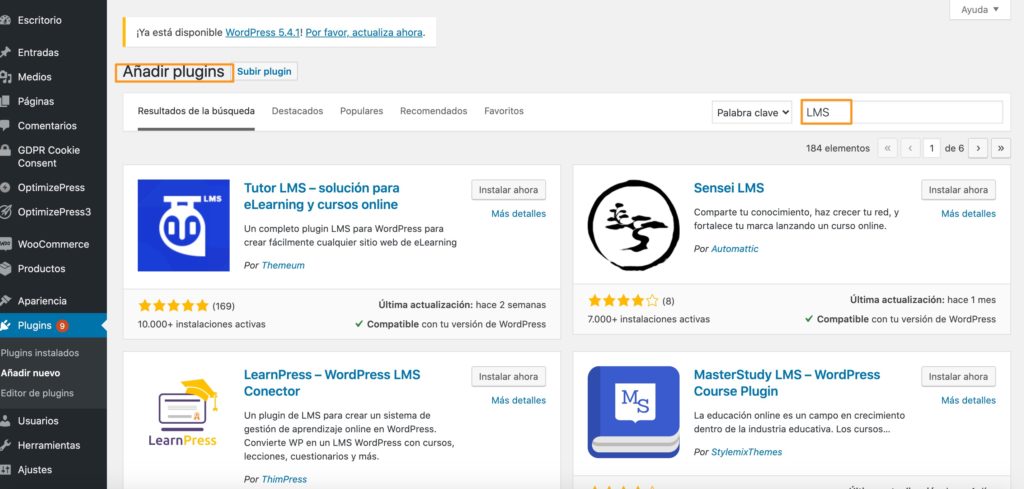 Plugins-lms-wordpress