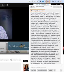 transcripcion video youtube harpa ai