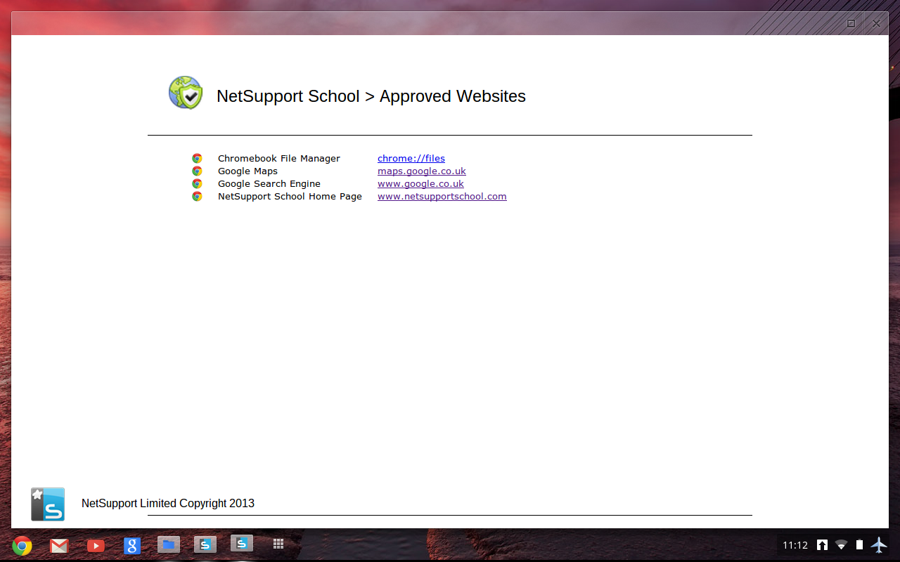 Acceso Web Chromebook